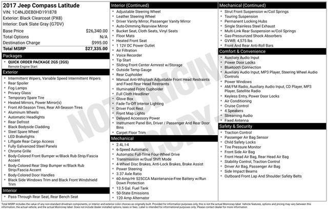 2017 Jeep Compass Latitude