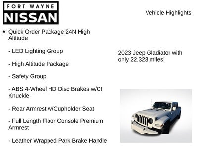 2023 Jeep Gladiator High Altitude