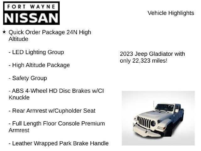 2023 Jeep Gladiator High Altitude