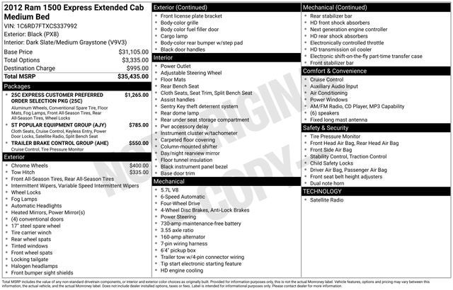 2012 RAM 1500 Express
