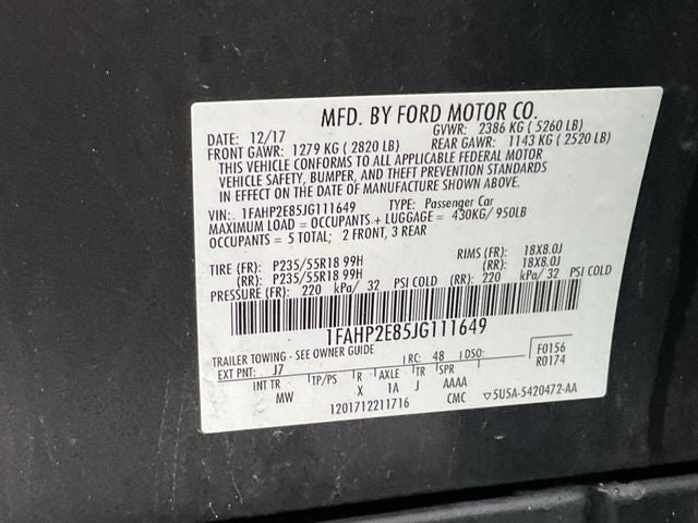 2018 Ford Taurus SEL