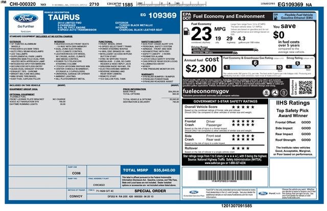 2014 Ford Taurus Limited