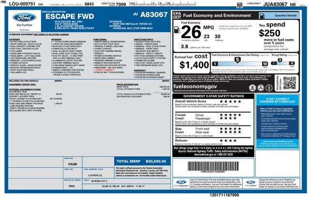 2018 Ford Escape SEL