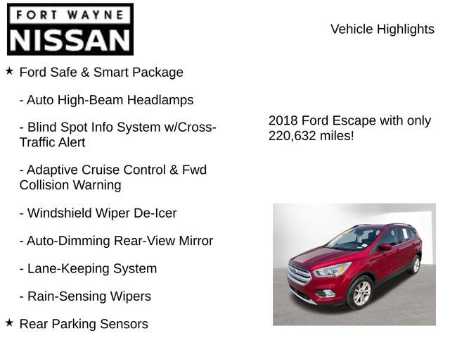 2018 Ford Escape SEL
