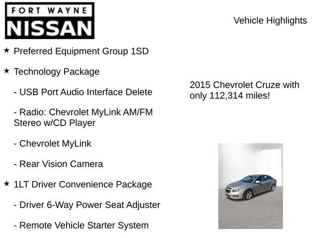 2015 Chevrolet Cruze 1LT 1LT