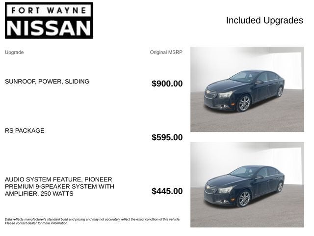 2012 Chevrolet Cruze LTZ