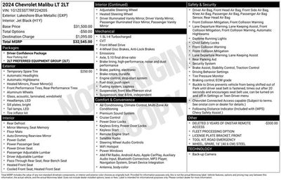 2024 Chevrolet Malibu LT 2LT