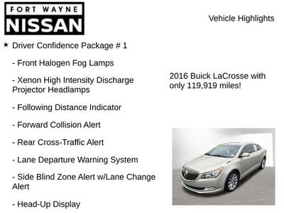 2016 Buick LaCrosse Leather Group