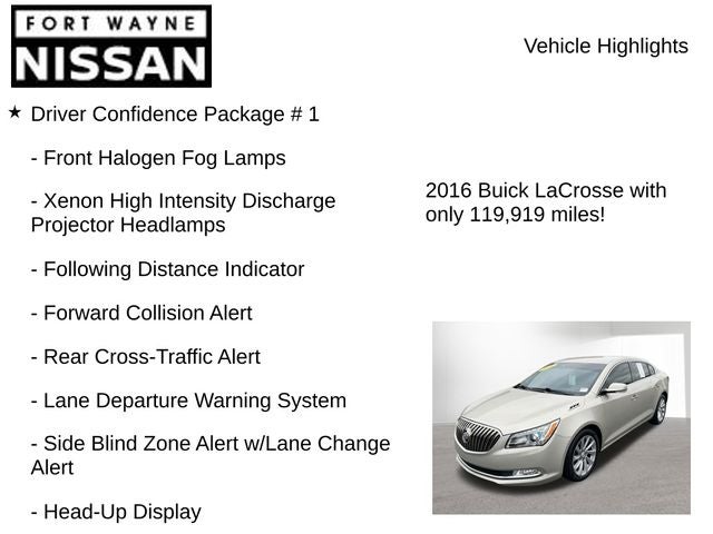 2016 Buick LaCrosse Leather Group