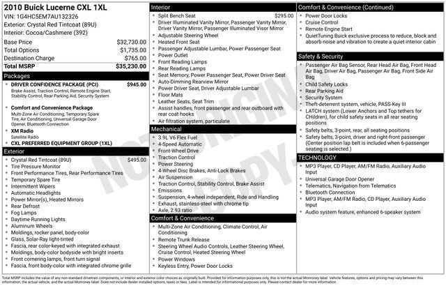 2010 Buick Lucerne CXL