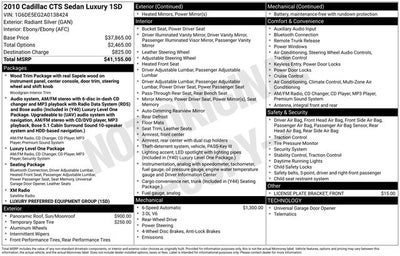 2010 Cadillac CTS Luxury