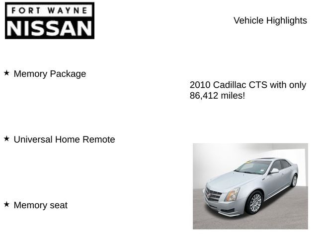 2010 Cadillac CTS Luxury