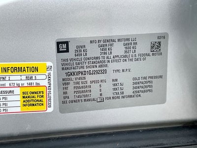2016 GMC Acadia SLE-2