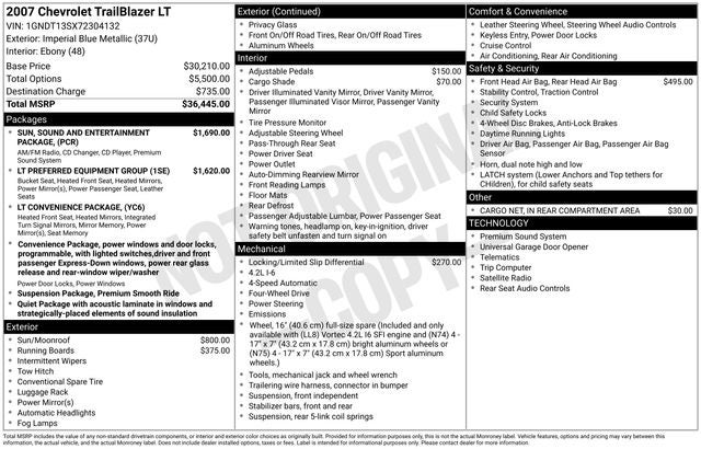 2007 Chevrolet TrailBlazer LT