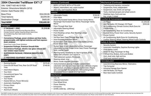 2004 Chevrolet TrailBlazer EXT LT