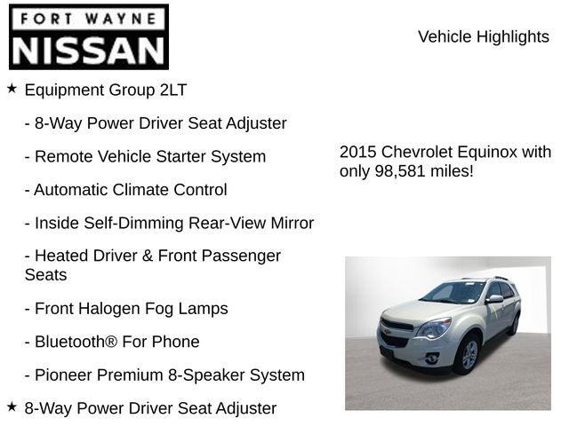 2015 Chevrolet Equinox LT 2LT