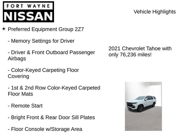 2021 Chevrolet Tahoe Z71