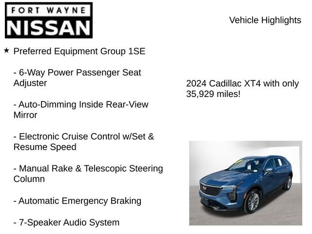 2024 Cadillac XT4 Premium Luxury