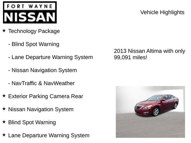 2013 Nissan Altima 2.5 SL