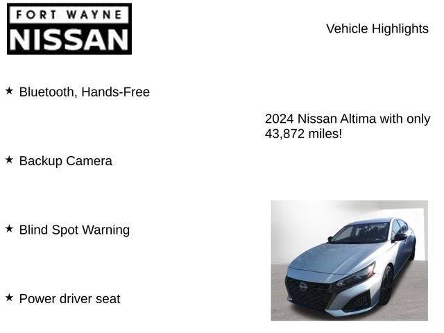 2024 Nissan Altima 2.5 SR