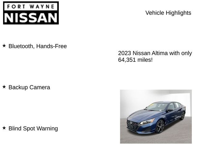 2023 Nissan Altima 2.5 SR