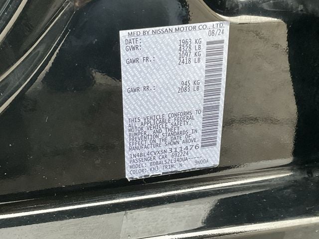 2025 Nissan Altima 2.5 SR