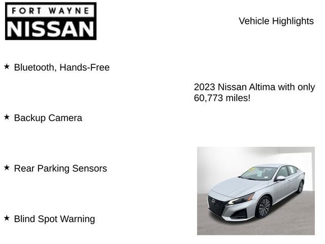 2023 Nissan Altima 2.5 SV