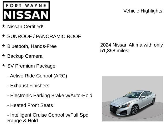 2024 Nissan Altima 2.5 SV