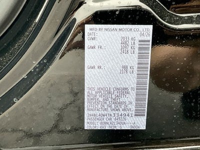 2026 Nissan Altima 2.5 SV