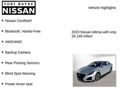 2023 Nissan Altima 2.5 SV