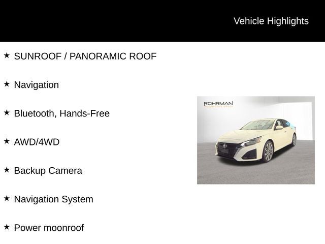 2023 Nissan Altima 2.5 SL