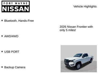 2026 Nissan Frontier S