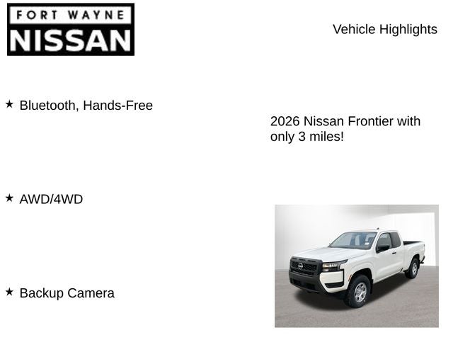 2026 Nissan Frontier S