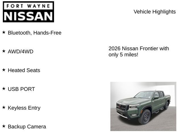 2026 Nissan Frontier PRO-4X