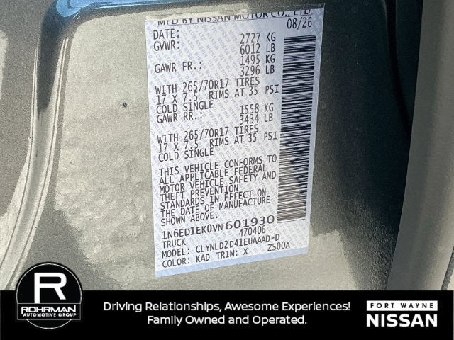 2027 Nissan Frontier PRO-4X