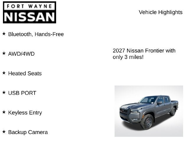 2027 Nissan Frontier PRO-4X