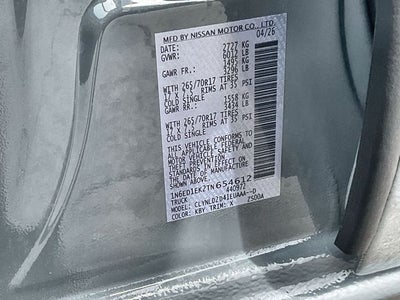 2026 Nissan Frontier PRO-4X