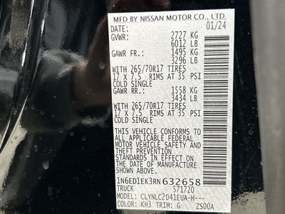 2024 Nissan Frontier SV