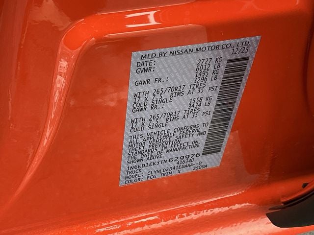 2026 Nissan Frontier PRO-4X