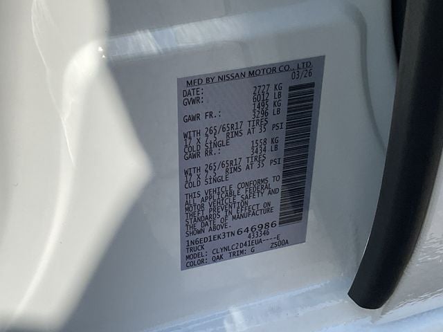 2026 Nissan Frontier SV