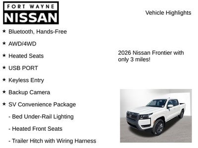 2026 Nissan Frontier SV