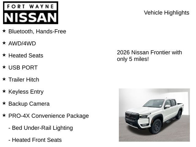 2026 Nissan Frontier PRO-4X
