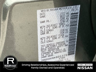 2027 Nissan Frontier SV