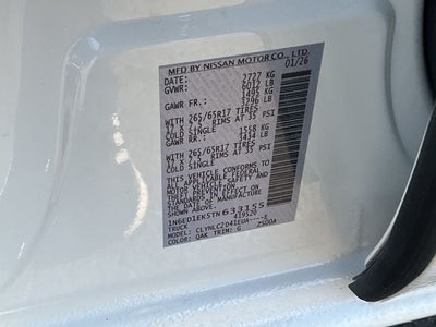 2026 Nissan Frontier SV