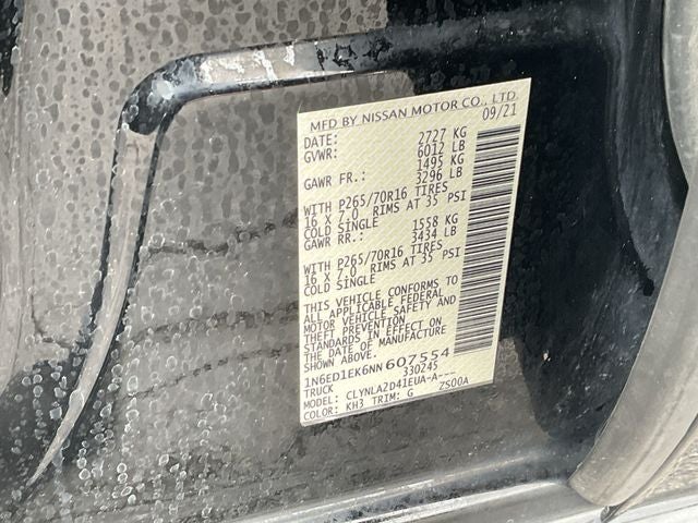 2022 Nissan Frontier S