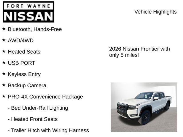 2026 Nissan Frontier PRO-4X