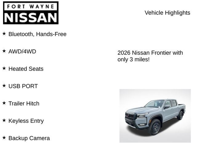 2026 Nissan Frontier PRO-4X