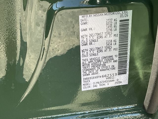 2026 Nissan Frontier PRO-4X