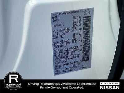 2026 Nissan Frontier SV