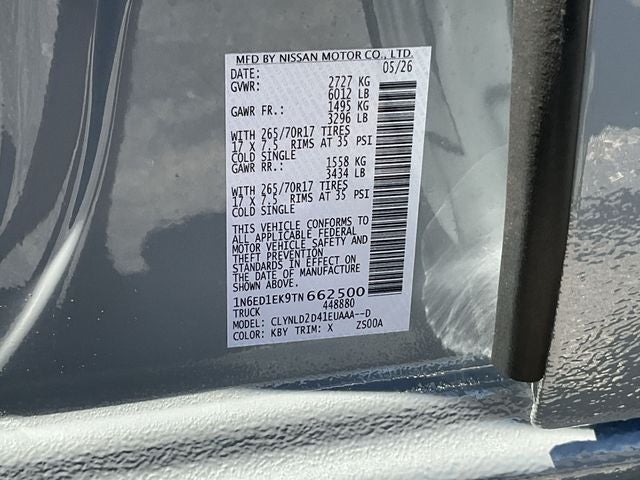 2026 Nissan Frontier PRO-4X
